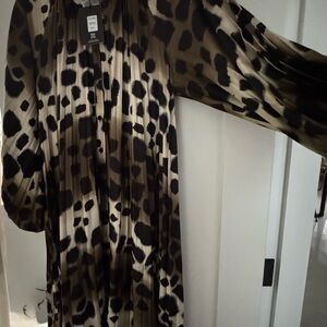 Leopard Print Long Sleeve Dress